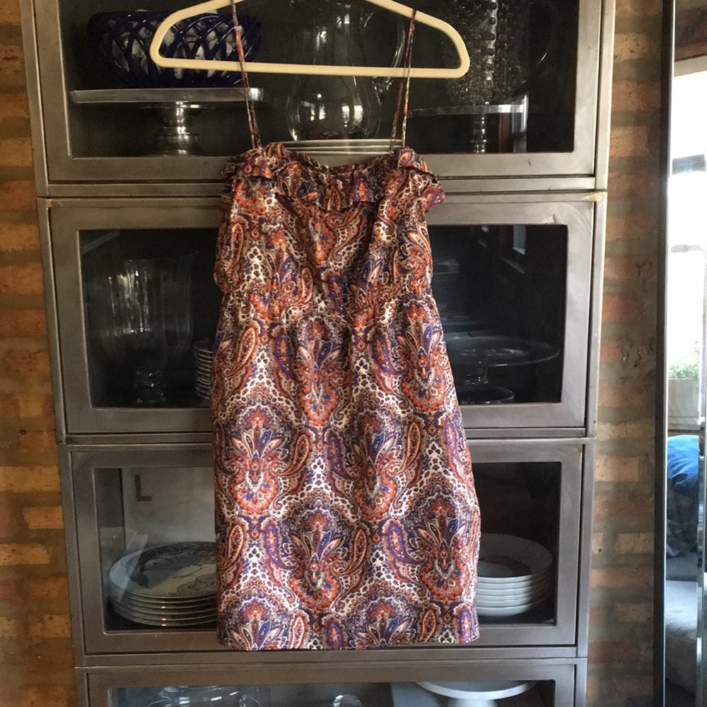 J.Crew Silk Paisley Dress Size 8